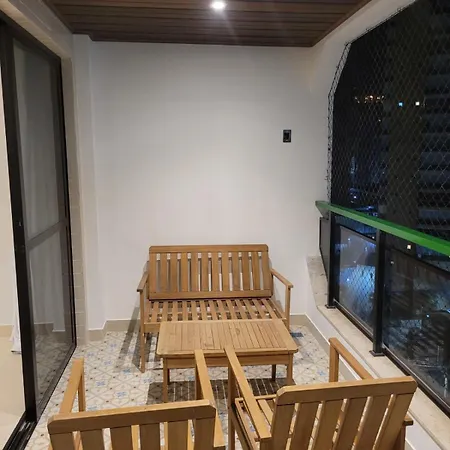 Flat Com Piscina, Academia E Vista Para O Mar Vitoria Exterior photo