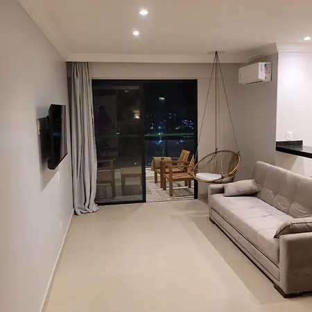 Flat Com Piscina, Academia E Vista Para O Mar Vitoria Exterior photo